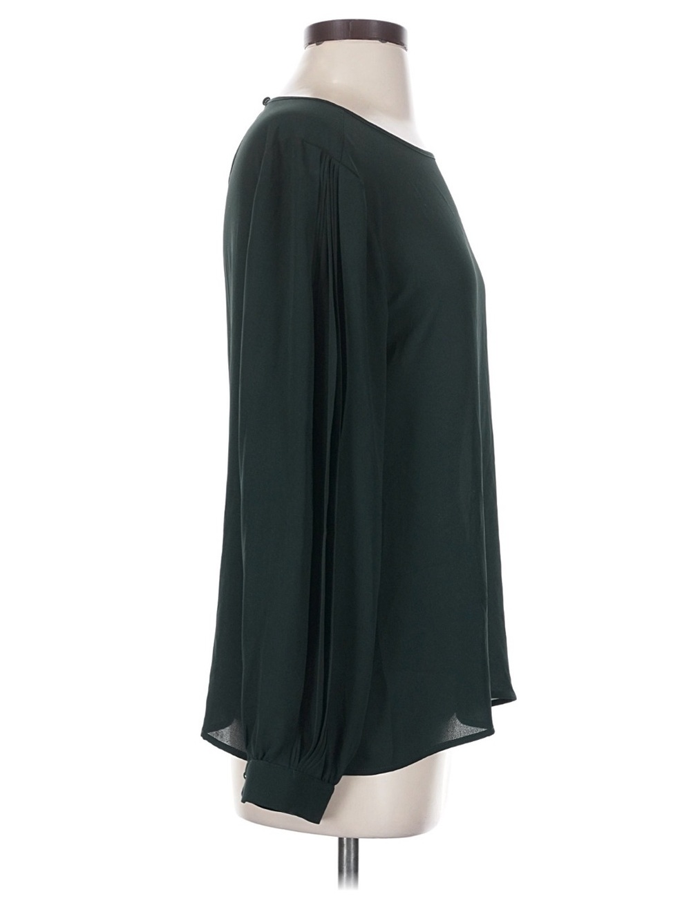 Vince Camuto Forest Green Long Sleeve Blouse - Picture 2 of 7